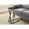 Monarch Specialties Accent Table - 25"H / Black / Black Metal I 3247 - alternate 5